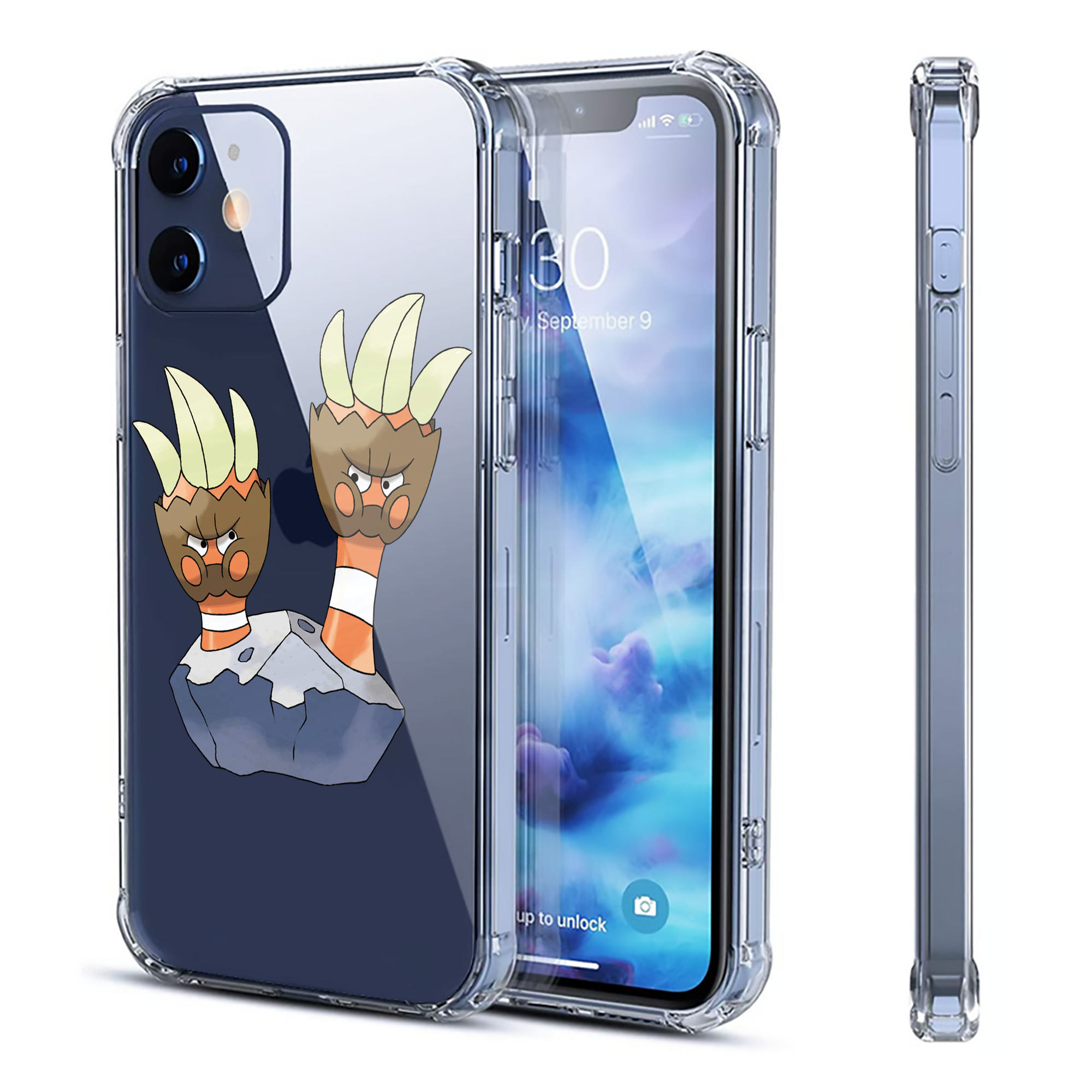 （画像用） ポケットモンスター Pokémon 【iPhone 12シリーズ対応】透明スマホケース（クリアソフトケース）